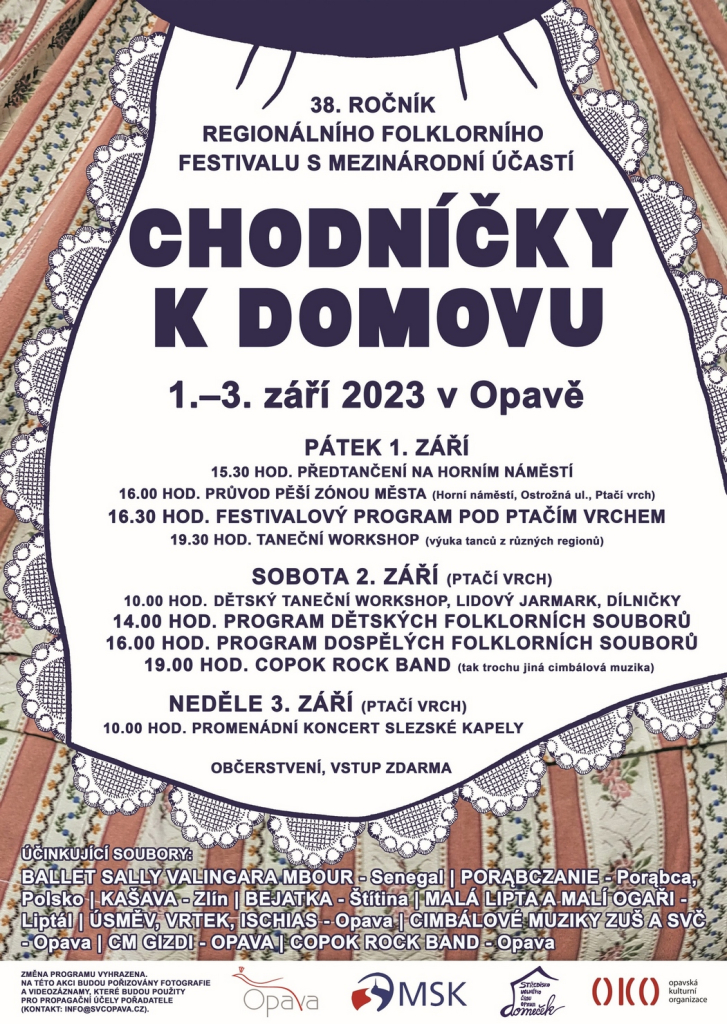 Chodníčky k domovu 2023