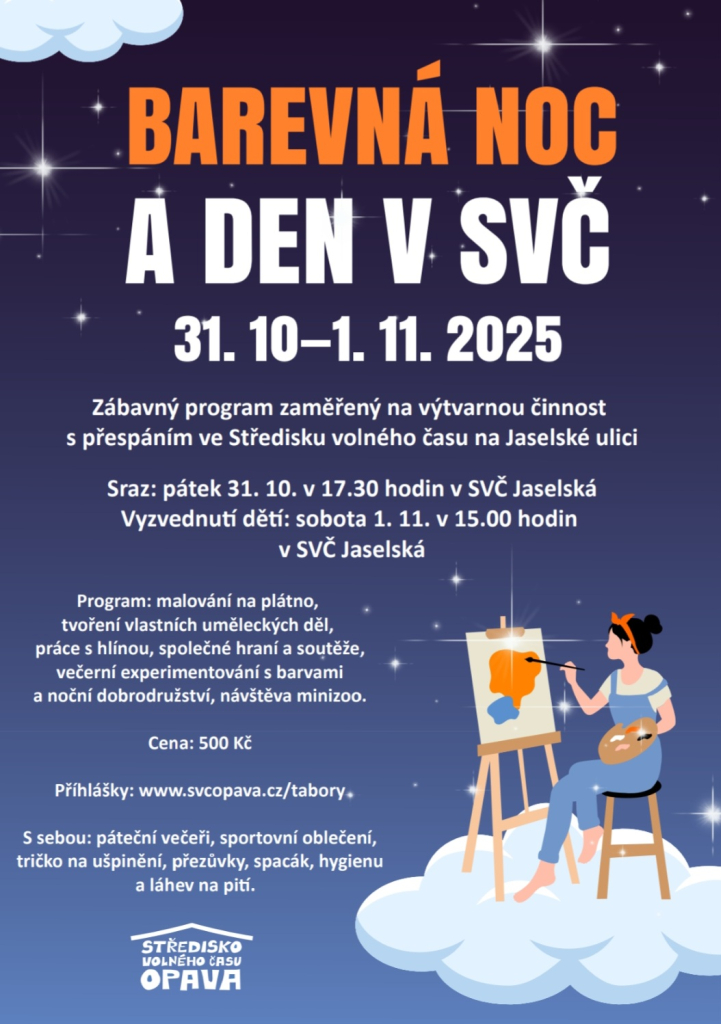 BAREVNÁ NOC V DOMEČKU