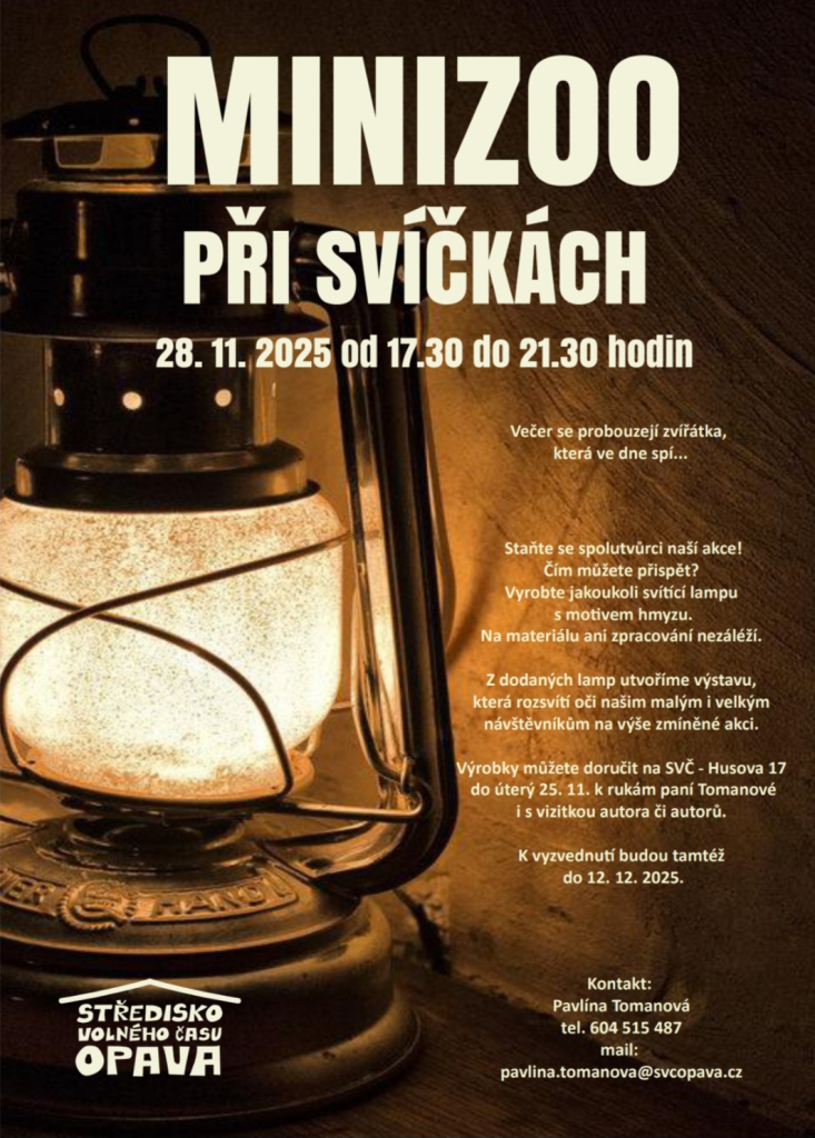 Minizoo při svíčkách, 28. 11. 2025