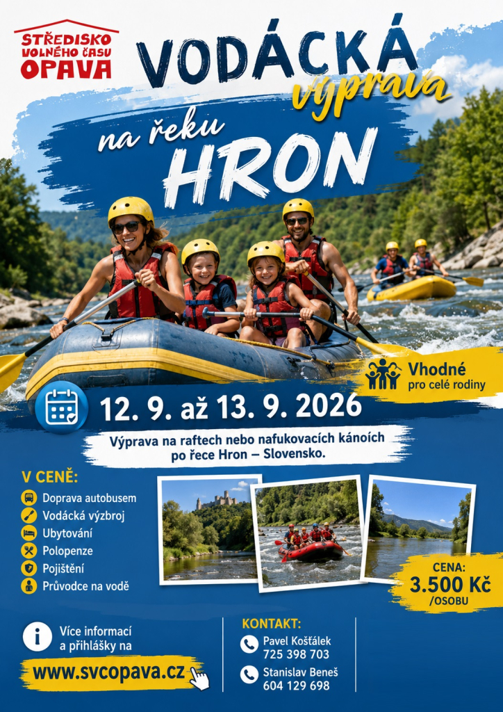 Vodácká výprava na řeku HRON