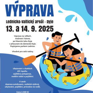 Vodácká výprava - Lednicko-Valtický areál - Dyje