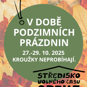 Kroužky o podzimních prázdninách